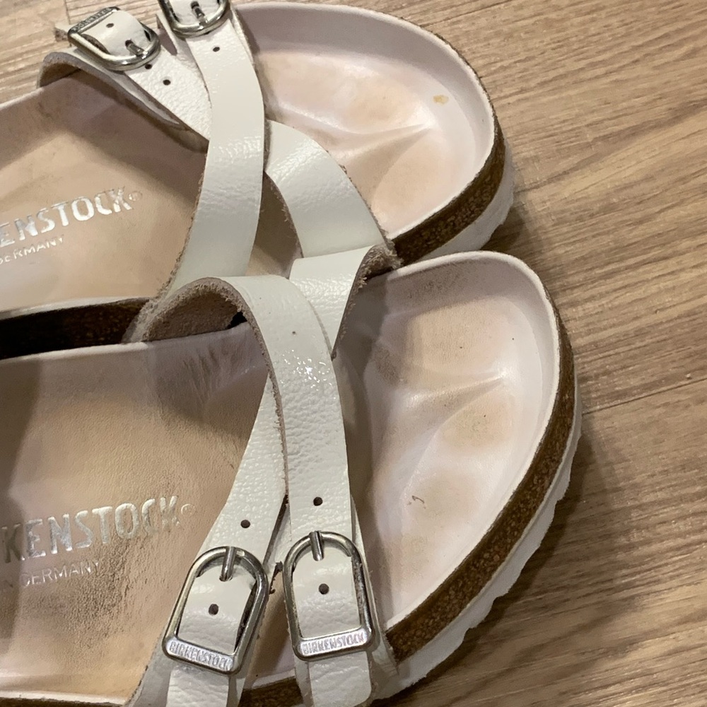 Birkenstock Franca Leather Sandal White Size 40 - Picture 5 of 12